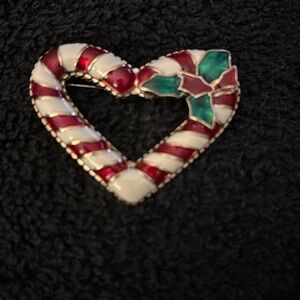 Christmas brooch sale
Candy cane wreath brooch